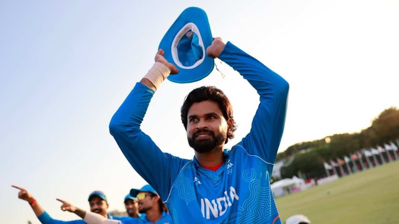 ভারত সোনা জেতার পর উল্লাস শ্রেয়স আয়ারদের। ছবি: পিটিআই।